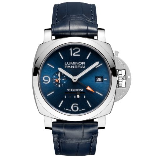 Panerai PAM01482 : Luminor Dieci Giorni GMT Stainless Steel / Blue