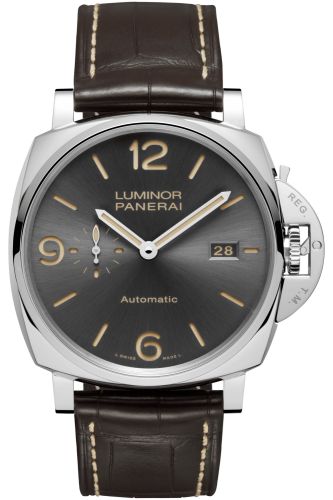 Panerai PAM00943 : Luminor Due 45 3 Days Automatic Date Stainless Steel / Grey