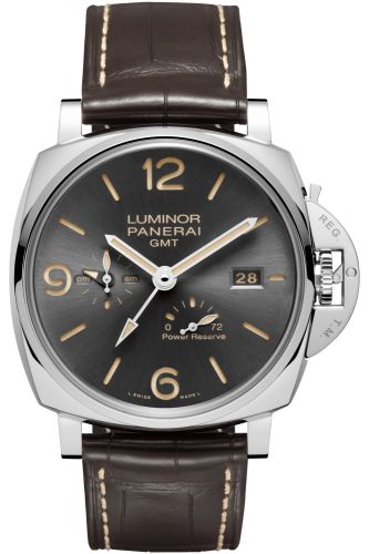 Panerai PAM00944 : Luminor Due 45 3 Days GMT Power Reserve Automatic Stainless Steel / Grey