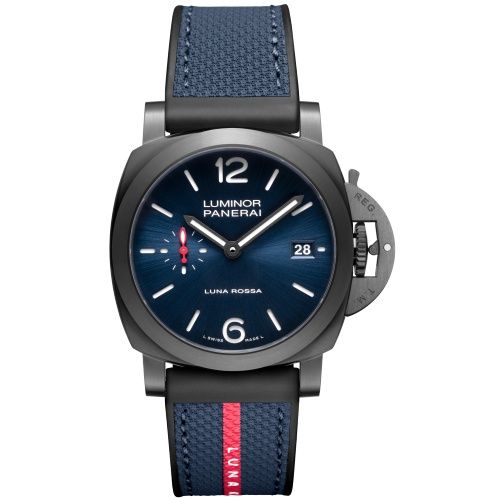 Panerai PAM01408 : Luminor Marina Quaranta Steel DLC Luna Rossa