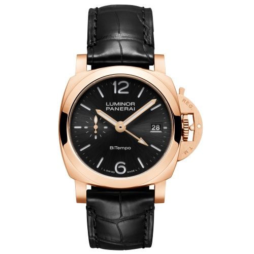 Panerai PAM01641 : Luminor Quaranta BiTempoGoldtech / Black