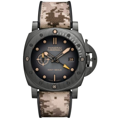 Panerai PAM01513 : Submersible QuarantaQuattro GMT Navy SEALs Carbotech