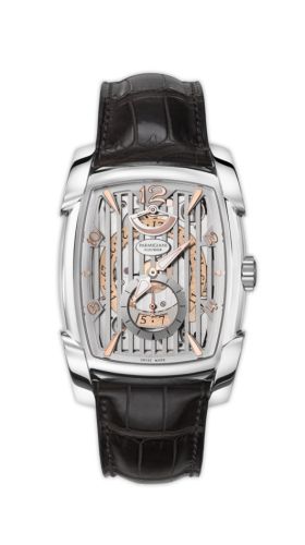 Parmigiani Fleurier PFC101-1200100-HA1241 : Kalpa XL Hebdomadaire White Gold / Silver Grille / Alligator