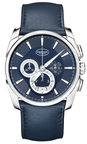 Parmigiani Fleurier PFC274-0000600-HC3142 : Tonda Metrographe Stainless Steel / Blue Abyss / Strap