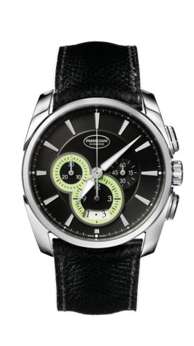 Parmigiani Fleurier PFC274-0001401-HE1442 : Tonda Metrographe Stainless Steel / Black / Strap