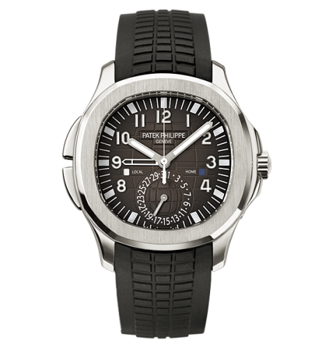 Patek Philippe 5164A-001 : Aquanaut Travel Time 5164 Stainless Steel / Black