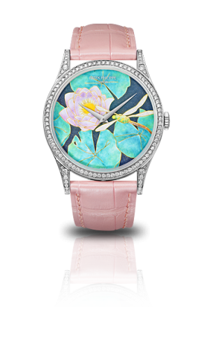 Patek Philippe 5077/100G-015 : Calatrava 5077 Water Lilies and Dragonfly