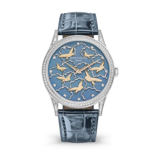 Patek Philippe 5077/101G-010 : Calatrava 5077G Pictures in Relief / Birds and Clouds