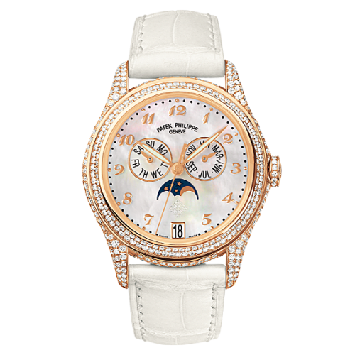 Patek Philippe 4937R-001 : Annual Calendar 4937 Rose Gold Diamond White Mother of Pearl