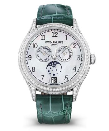 Patek Philippe 4948G-010 : Annual Calendar 4948 White Gold Black Mother of Pearl