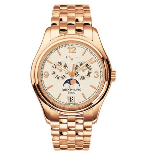 Patek Philippe 5146/1R-001  : Annual Calendar 5146 Rose Gold / Cream / Bracelet