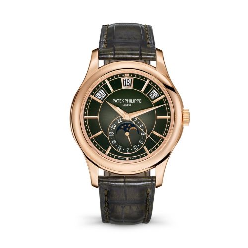 Patek Philippe 5205R-011 : Annual Calendar 5205 Rose Gold / Green