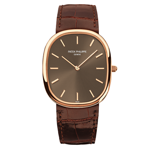 Patek Philippe 3738/100R-001 : Golden Ellipse 3738 Rose Gold / Brown