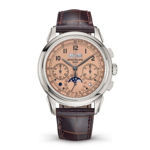 Patek Philippe 5270P-001 : Perpetual Calendar Chronograph 5270 Platinum / Salmon