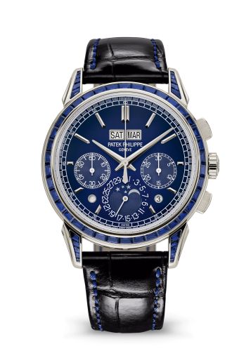 Patek Philippe 5271/11P-010 : Perpetual Calendar Chronograph 5271 Platinum - Sapphire / Blue