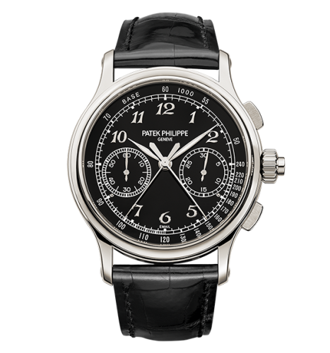 Patek Philippe 5370P-001 : Split-Seconds Chronograph 5370 Platinum / Black