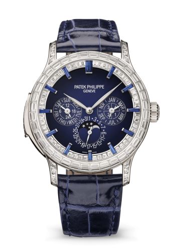 Patek Philippe 5374/300P-001 : Minute Repeater Perpetual Calendar Haute Joaillerie 5374 Platinum / Blue