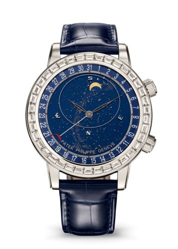 Patek Philippe 6104P-010 : Celestial 6104 Platinum - Diamond / Blue