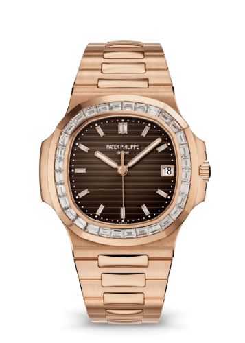 Patek Philippe 5723/1R-010 : Nautilus 5723 Rose Gold - Diamond / Brown