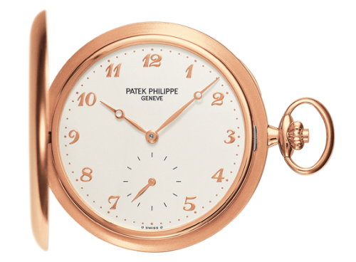 Patek Philippe 980R-001 : Pocket Watch Savonette Rose Gold / Silver