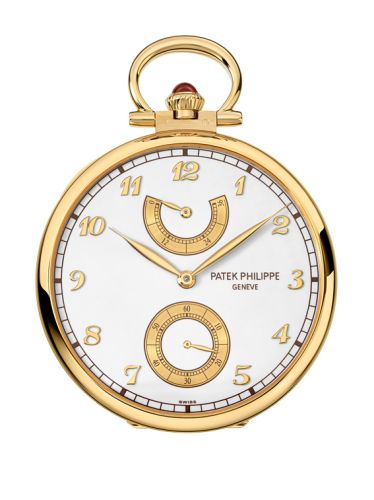 Patek Philippe 982/174J : Pocket Watch Lepine Power Reserve Yellow Gold / An Outing on the Lake