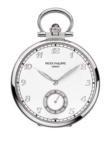 Patek Philippe 992/152G : Pocket Watch Lepine White Gold / View of Geneva