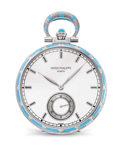 Patek Philippe 995/107G : Pocket Watch Lepine White Gold / Portrait of an Indian