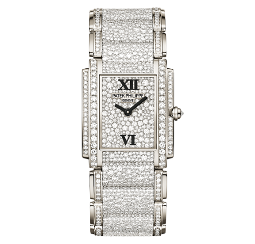 Patek Philippe 4910/52G-001 : Twenty~4 4910 White Gold Gridless Diamond