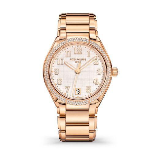 Patek Philippe 7300/1200R-010 : Twenty-4 Automatic Rose Gold / Diamond / Shantung Silk