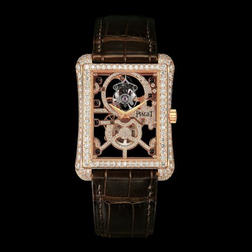 Piaget G0A31047 : Emperador Tourbillon Skeleton Pink Gold Diamond