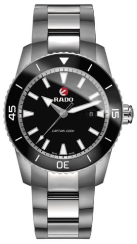 Rado R32501153 : HyperChrome Captain Cook 45 Titanium / Black / Bracelet