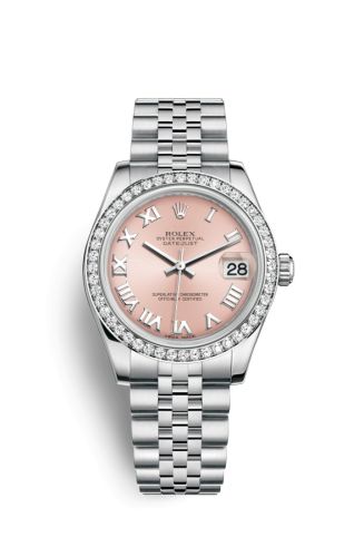 Rolex 178384-0009 : Datejust 31 Stainless Steel Diamond / Jubilee / Pink - Roman