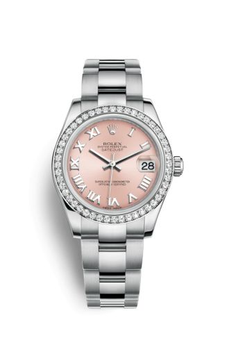 Rolex 178384-0024 : Datejust 31 Stainless Steel Diamond / Oyster / Pink - Roman