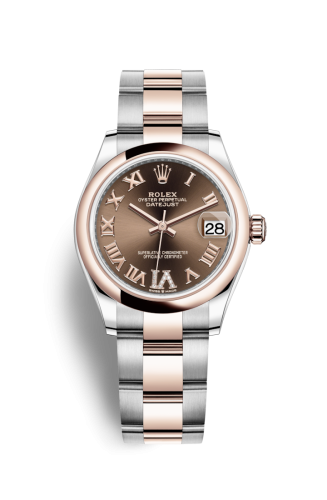 Rolex 278241-0003 : Datejust 31 Stainless Steel/ Rose Gold / Domed / Chocolate - Roman / Oyster