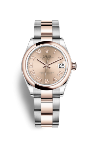 Rolex 278241-0005 : Datejust 31 Stainless Steel / Rose Gold / Domed / Rose - Roman / Oyster