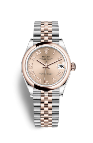 Rolex 278241-0006 : Datejust 31 Stainless Steel/ Rose Gold / Domed / Rose - Roman / Jubilee