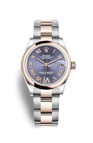 Rolex 278241-0019 : Datejust 31 Stainless Steel/ Rose Gold / Domed / Aubergine - Roman / Oyster