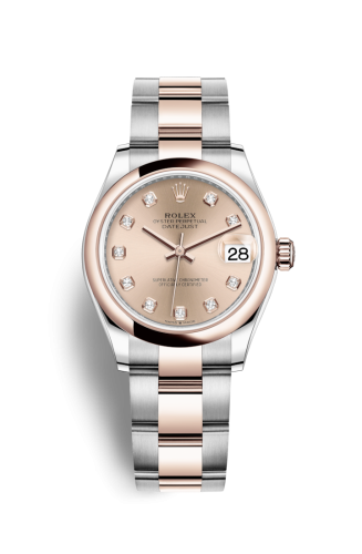 Rolex 278241-0023 : Datejust 31 Stainless Steel/ Rose Gold / Domed / Rose - Diamond / Oyster