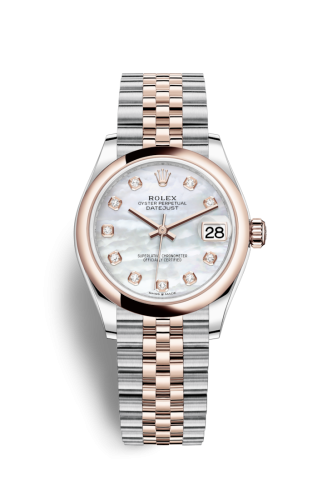 Rolex 278241-0026 : Datejust 31 Stainless Steel/ Rose Gold / Domed / MOP / Jubilee