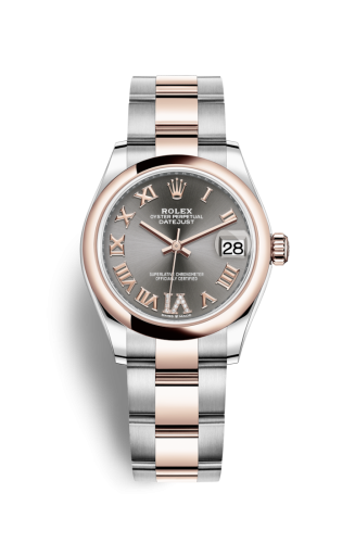 Rolex 278241-0029 : Datejust 31 Stainless Steel/ Rose Gold / Domed / Grey - Roman / Oyster