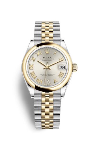 Rolex 278243-0004 : Datejust 31 Stainless Steel/ Yellow Gold / Domed / Silver - Roman / Jubilee