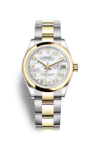 Rolex 278243-0027 : Datejust 31 Stainless Steel / Yellow Gold / Domed / MOP / Oyster