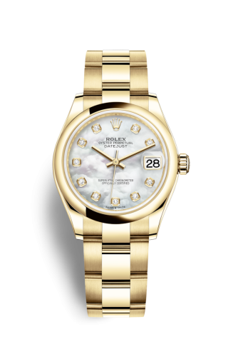 Rolex 278248-0015 : Datejust 31 Yellow Gold / Domed / MOP / Oyster