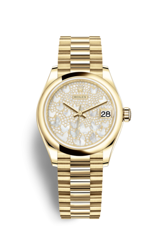 Rolex 278248-0022 : Datejust 31 Yellow Gold / Domed / Butterfly / President