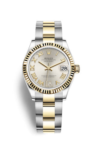 Rolex 278273-0003 : Datejust 31 Stainless Steel / Yellow Gold / Fluted / Silver - Roman / Oyster