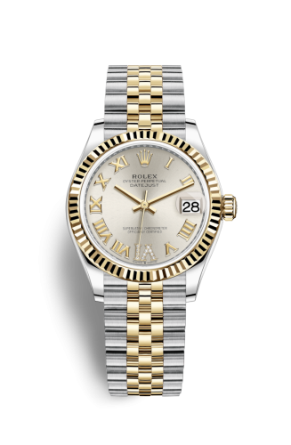 Rolex 278273-0004 : Datejust 31 Stainless Steel / Yellow Gold / Fluted / Silver - Roman / Jubilee