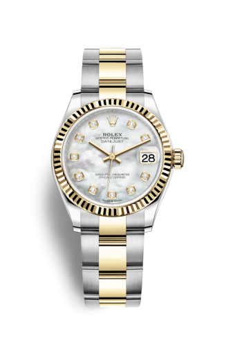 Rolex 278273-0027 : Datejust 31 Stainless Steel / Yellow Gold / Fluted  / MOP / Oyster