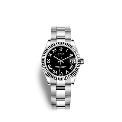 Rolex 278274-0001 : Datejust 31 Stainless Steel Fluted / Oyster / Black - Roman