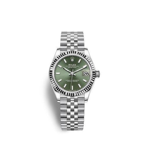 Rolex 278274-0018 : Datejust 31 Stainless Steel Fluted / Jubilee / Green