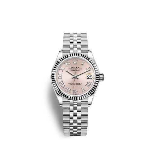 Rolex 278274-0020 : Datejust 31 Stainless Steel Fluted / Jubilee / Pink - Roman